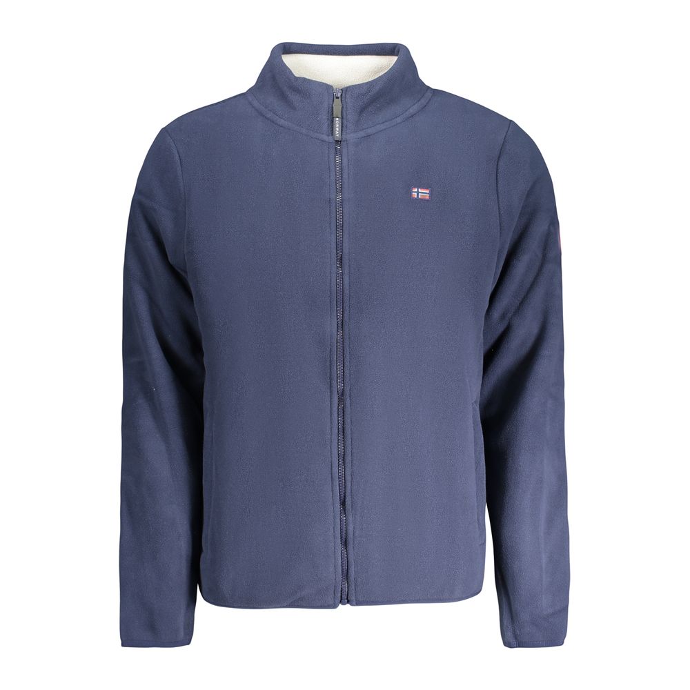Blue Polyester Men's Sweatshirt
