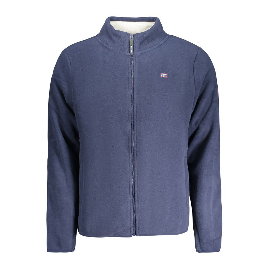 Blue Polyester Men's Sweatshirt