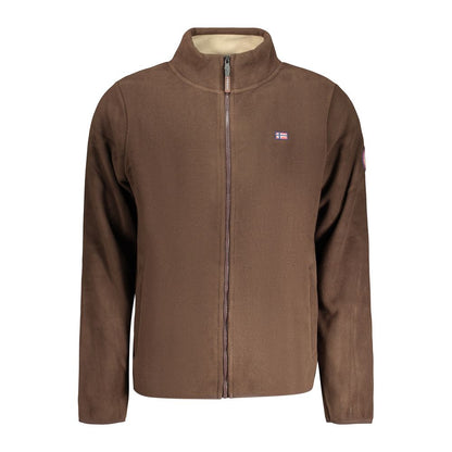 Brown Polyester Men's Sweatshirt