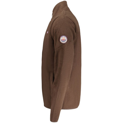Brown Polyester Men's Sweatshirt