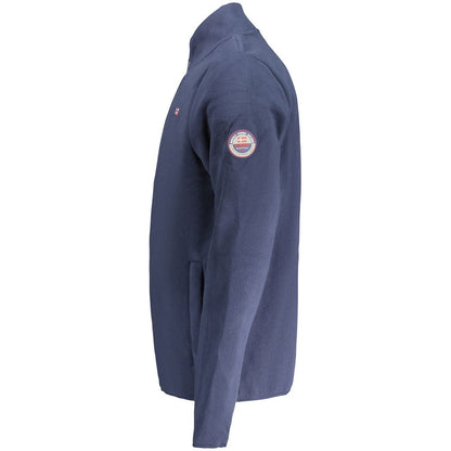 Blue Polyester Men's Sweatshirt