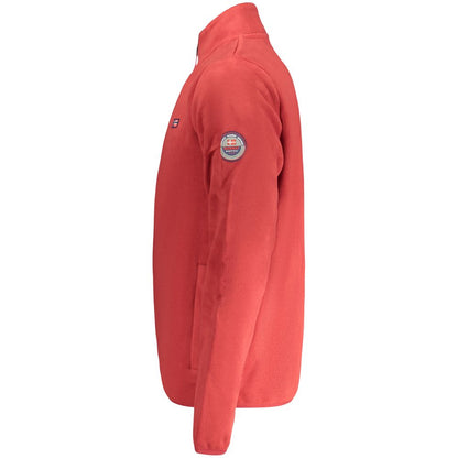 Rosso Poliestere Uomo Felpa