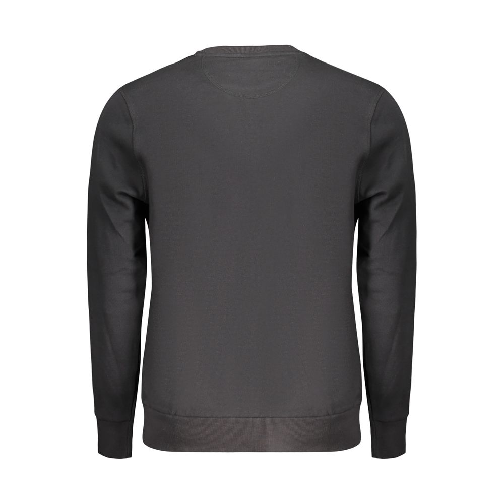 Black Cotton Mens Sweatshirt