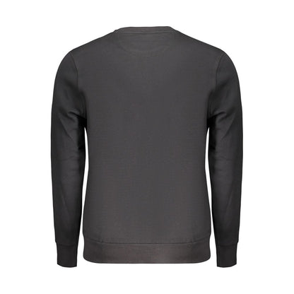 Black Cotton Mens Sweatshirt