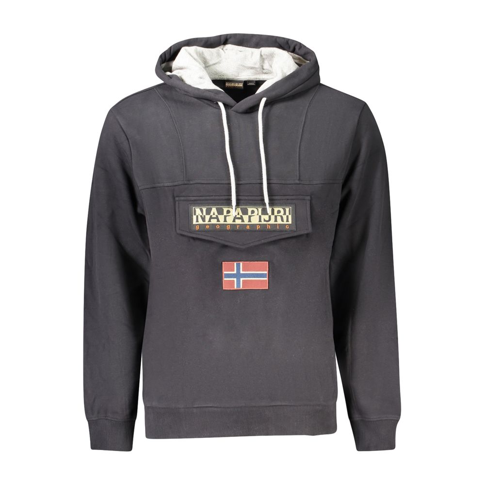 Black Cotton Men's Sweatshirt