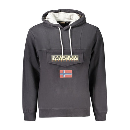Black Cotton Men's Sweatshirt