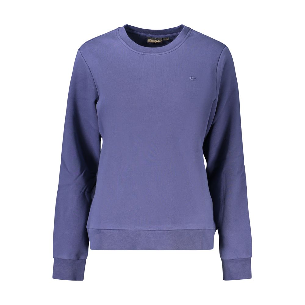 Blue Cotton Women's Sweatshirt