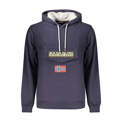 Blue Cotton Mens Sweatshirt