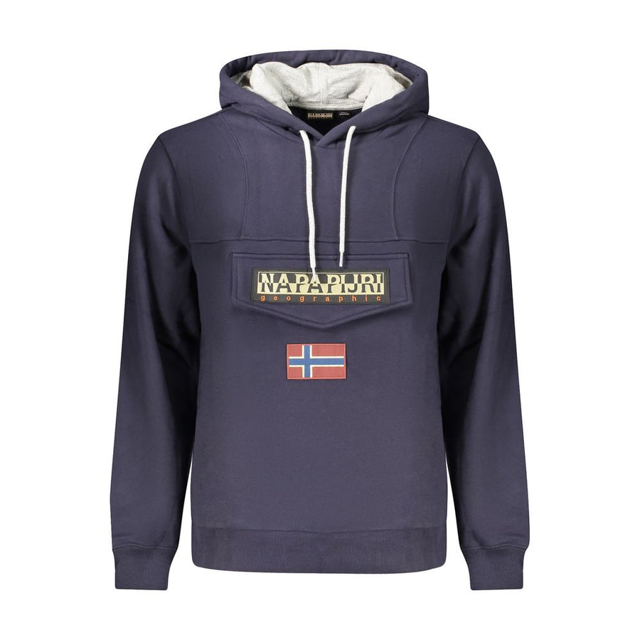 Blue Cotton Mens Sweatshirt