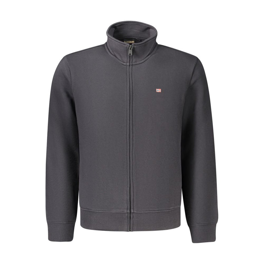 Black Cotton Men's Sweatshirt