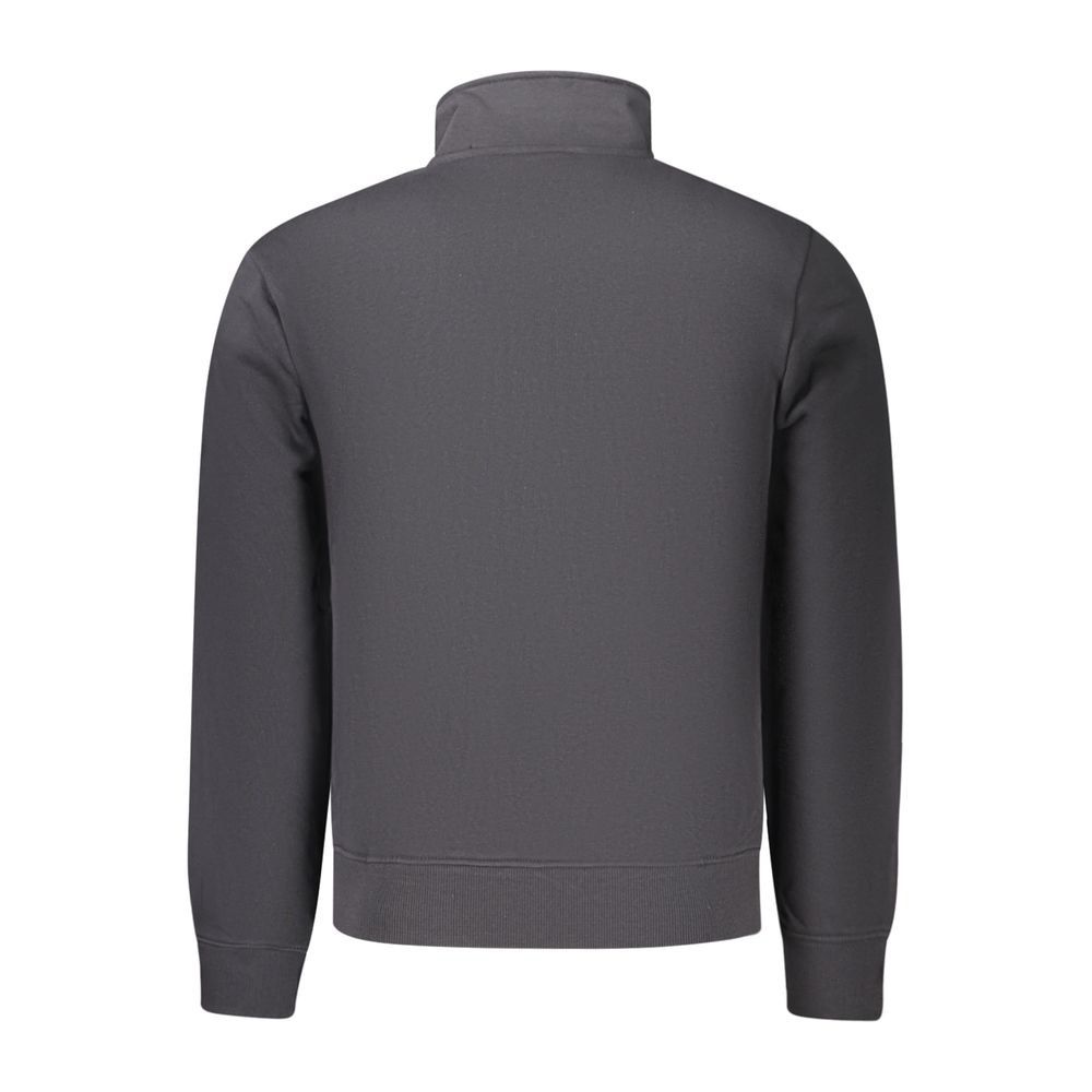 Black Cotton Men's Sweatshirt
