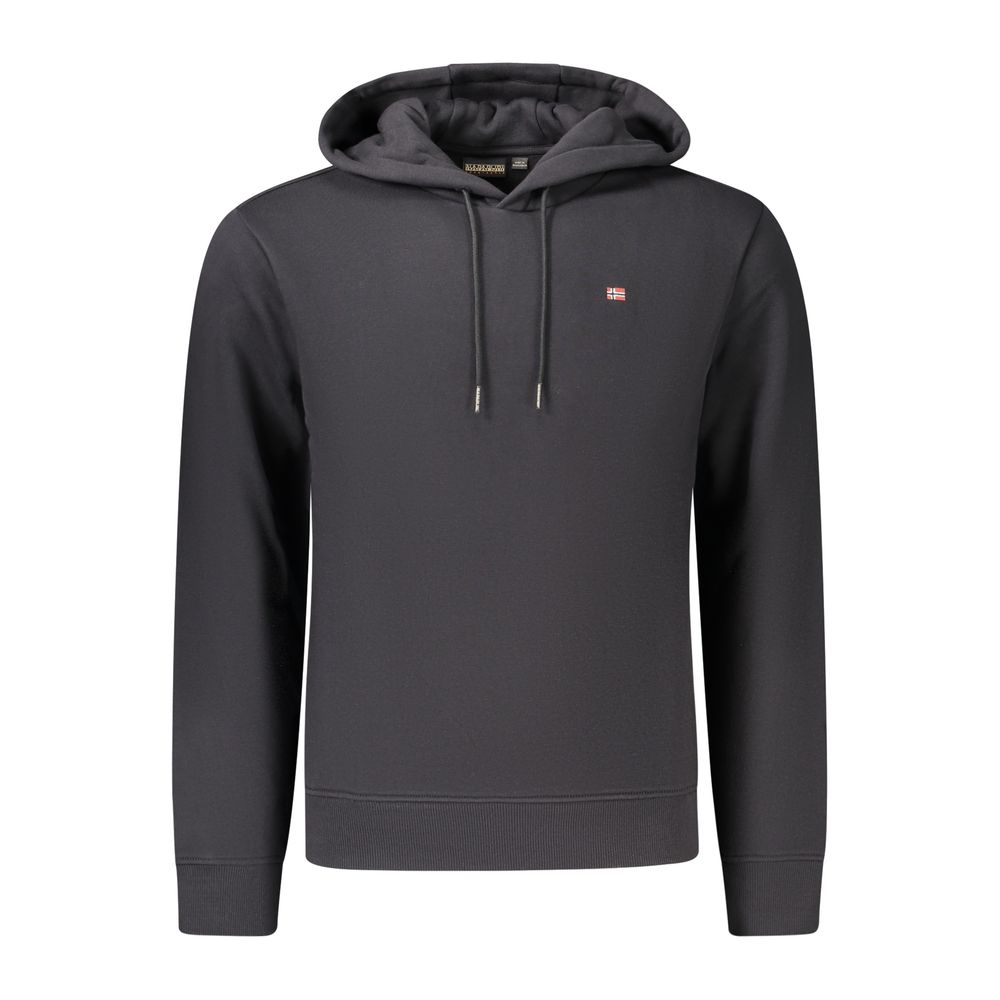 Black Cotton Men's Sweatshirt