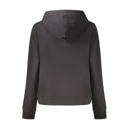 Black Cotton Women's Sweatshirt