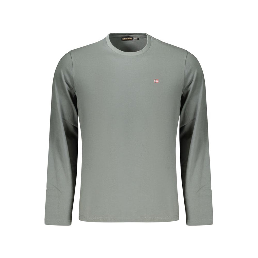 Green Cotton Men's T-Shirt