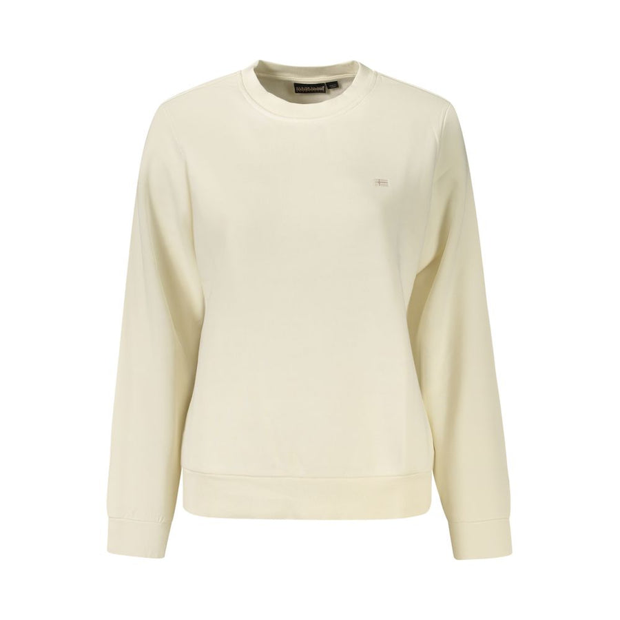 White Cotton Women's Sweatshirt