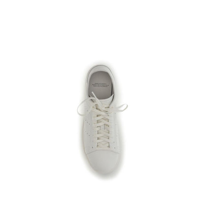 White Calf Leather Bos Taurus Athletic Sneakers