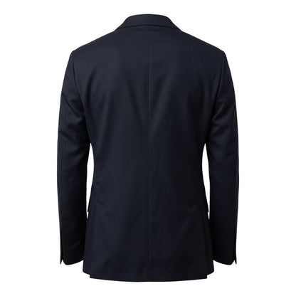Blue Viscose Men Jacket