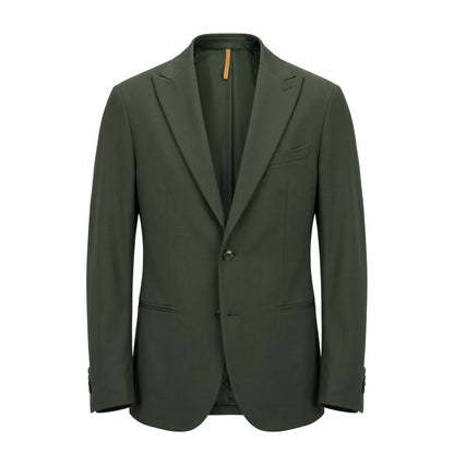 Green Viscose Men's Jacket