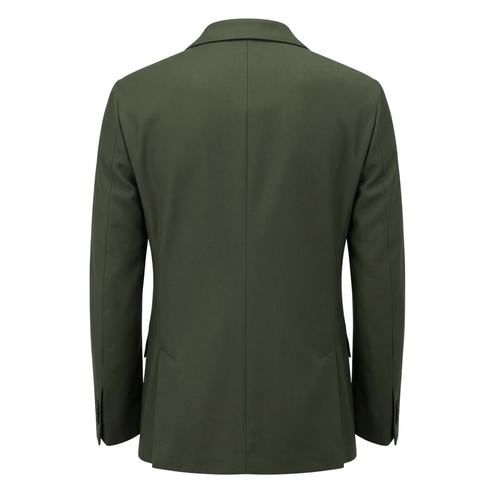 Green Viscose Men's Jacket