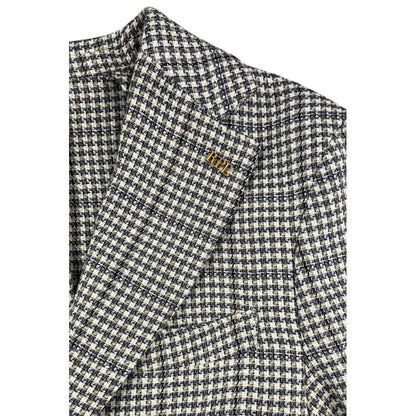 Blue Cotton Men Jacket
