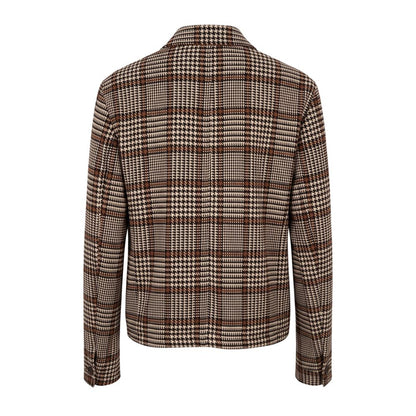 Black Viscose Men Jacket