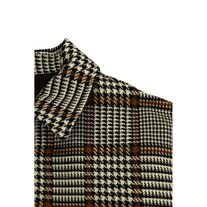 Black Viscose Men Jacket