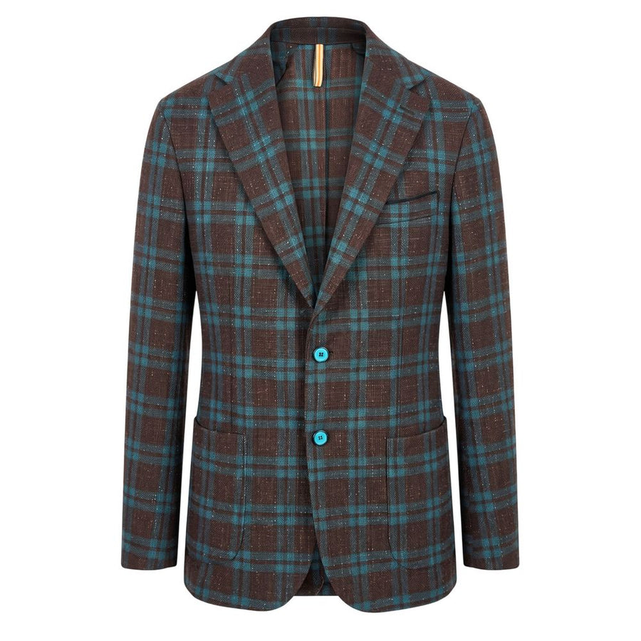 Brown Linen Men's Jacket