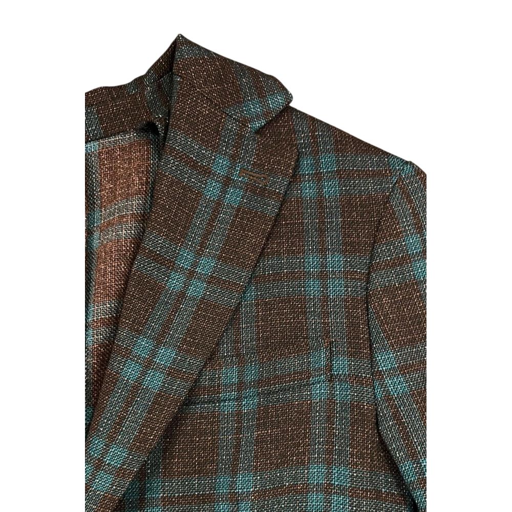Brown Linen Men's Jacket