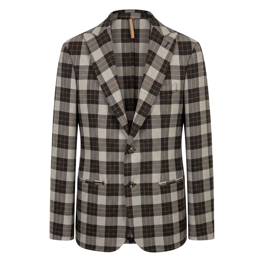 Green Viscose Men Jacket