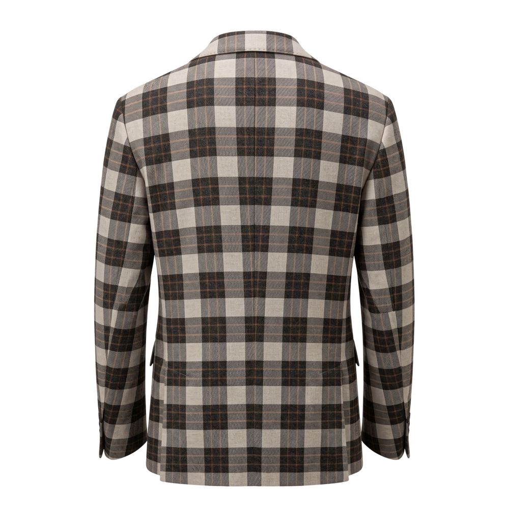 Green Viscose Men Jacket