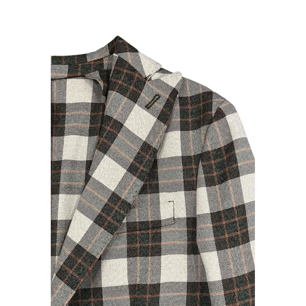 Green Viscose Men Jacket