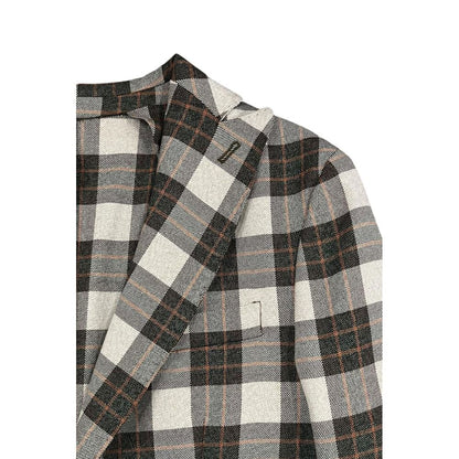 Green Viscose Men Jacket
