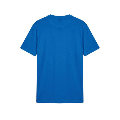Blue Cotton Men T-Shirt
