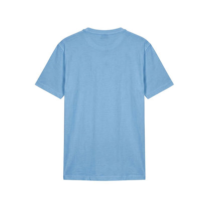 Light Blue Cotton Men T-Shirt