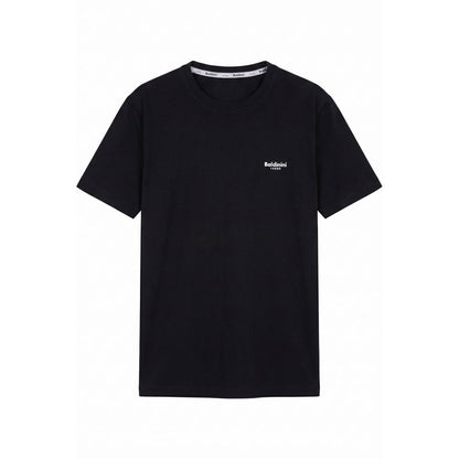 Black Cotton Men T-Shirt