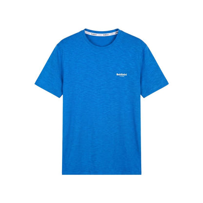 Light Blue Cotton Men T-shirt