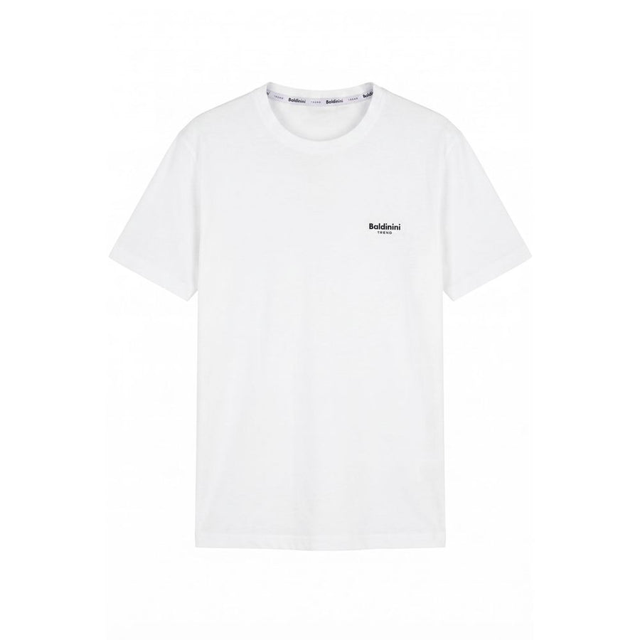 White Cotton Men T-Shirt