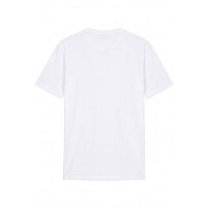 White Cotton Men T-Shirt