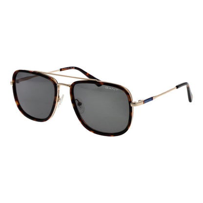 Brown Metal Sunglasses