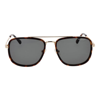 Brown Metal Sunglasses