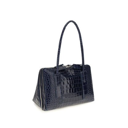 Blue Calf Leather Bos Taurus Shoulder Bag