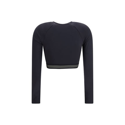 Black Recycled Polyester Longsleeve Shirt