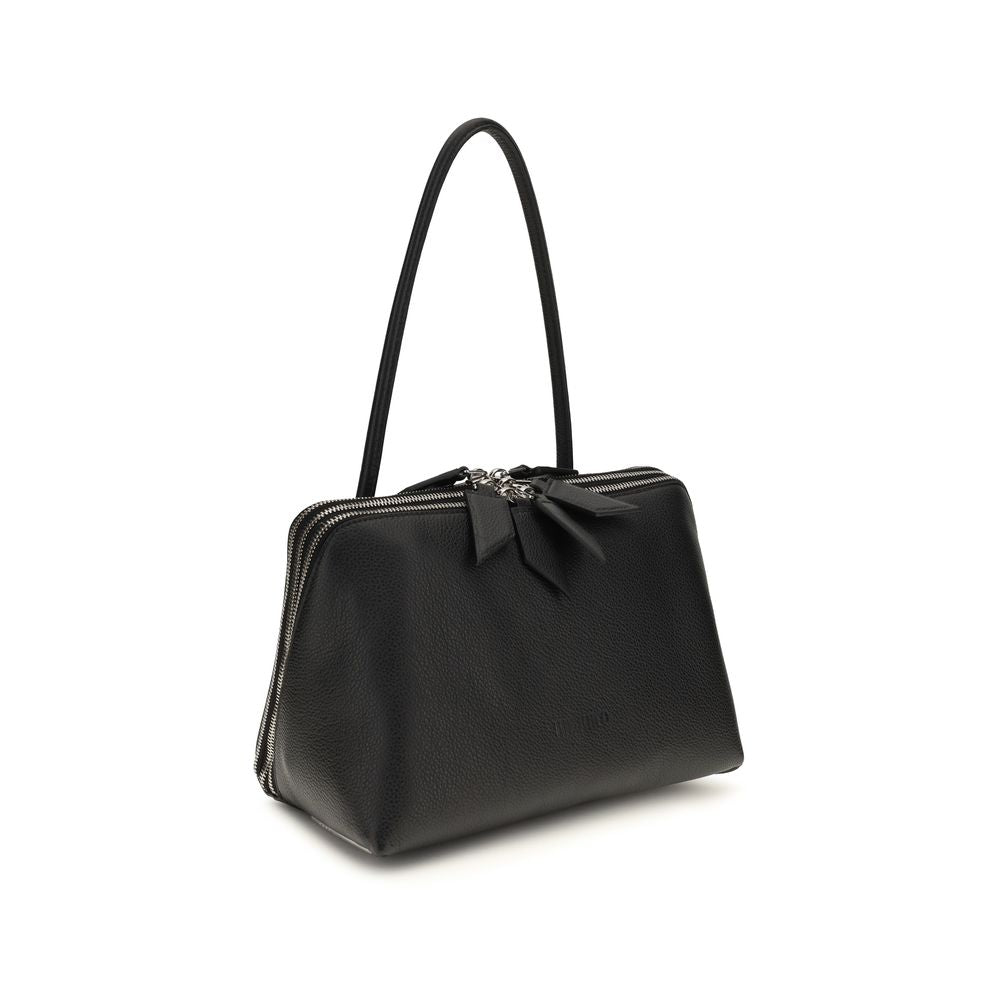 Black Calf Leather Bos Taurus Shoulder Bag