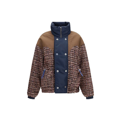 Multicolor Polyamide Biker Jacket