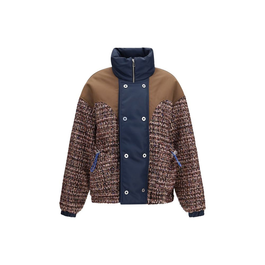 Multicolor Polyamide Biker Jacket