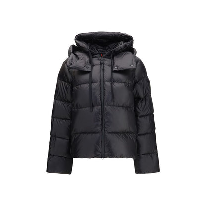 Black Polyamide Full-Length Jacket