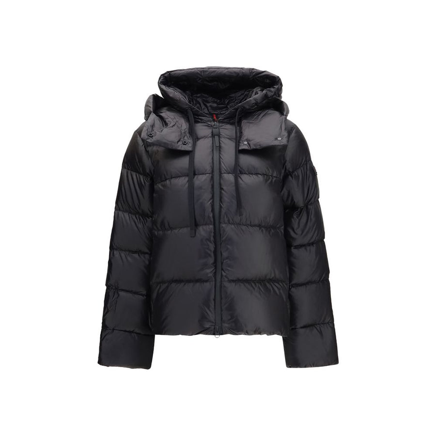 Black Polyamide Full-Length Jacket