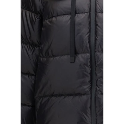 Black Polyamide Full-Length Jacket