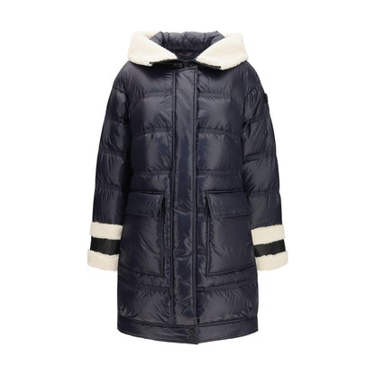Blue Polyamide Full-Length Jacket