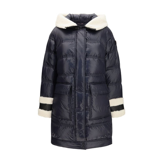 Blue Polyamide Full-Length Jacket